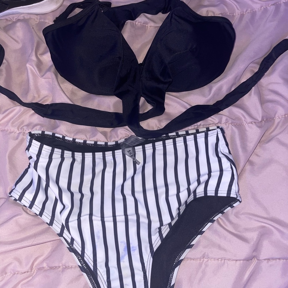 womens shein cross swimsuit